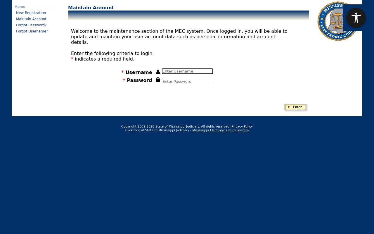 Madison County court docket access through the PAMEC registration page